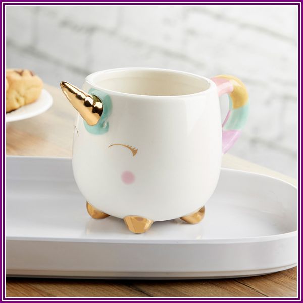 Unicorn 12 oz. Mug with Gold Foil Horn from My Wedding Favors