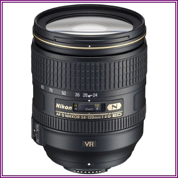 Nikon AF-S NIKKOR 24-120mm f/4G ED VR Lens from Beach Trading Co. (BeachCamera.com, BuyDig.com)