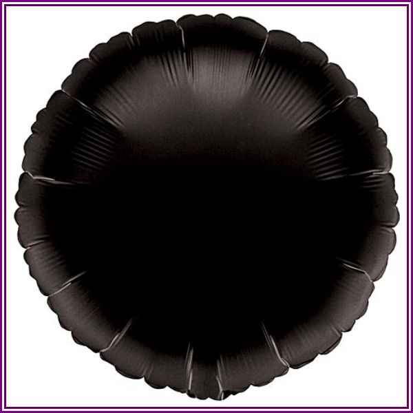 Black Circle Mylar Balloon from Shindigz