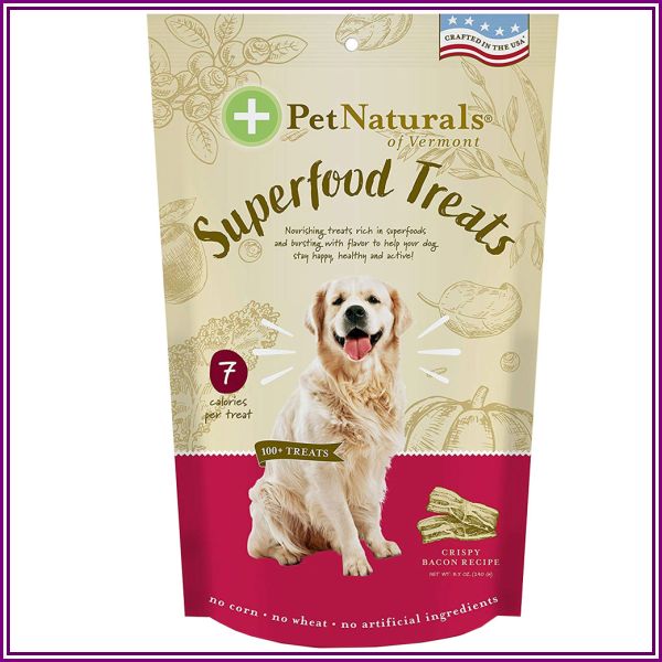 Pet Naturals of Vermont Superfood Treats for Dogs - Crispy Bacon Recipe (100+ Bite-Sized Chews) from EntirelyPets