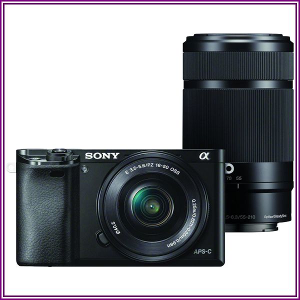 Sony Alpha a6000 Mirrorless Camera w/ 16-50mm & 55-210mm Power Zoom Lenses (Black) from Beach Trading Co. (BeachCamera.com, BuyDig.com)