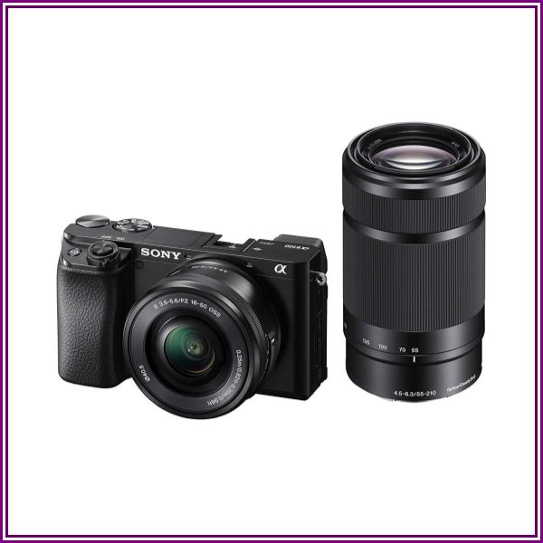 Sony Alpha a6100 APS-C Mirrorless Camera + 16-50mm + 55-210mm Lenses from DataVision