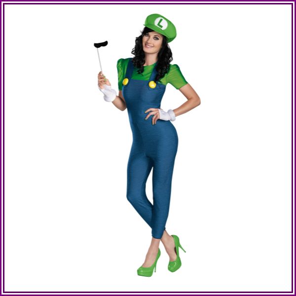 Women's Deluxe Luigi Costume from Fun.com