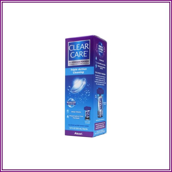 Clear Care Cleaning and Disinfecting Solution 12 oz from DiscountContactLenses.com