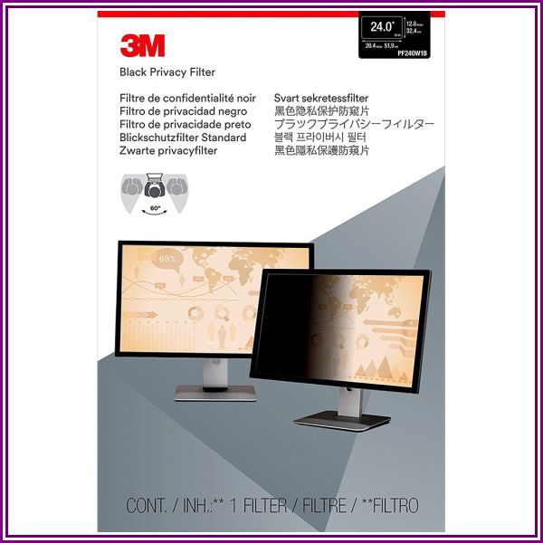 3M PF24.0W Privacy Filter for 24 Widescreen Monit from Beach Trading Co. (BeachCamera.com, BuyDig.com)