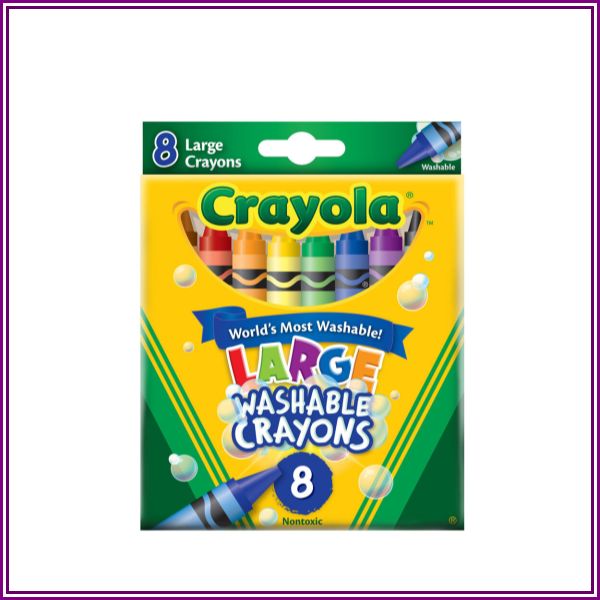 Crayola Washable Crayons Large 8 Each from Crayola