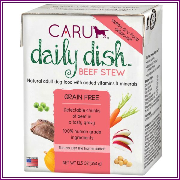 Caru Daily Dish Beef Stew For Dogs - 12.5 oz, Case of 12 from Petflow
