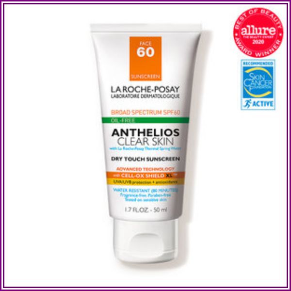 La Roche-Posay Anthelios Clear Skin Dry Touch Sunscreen SPF 60 from Dermstore