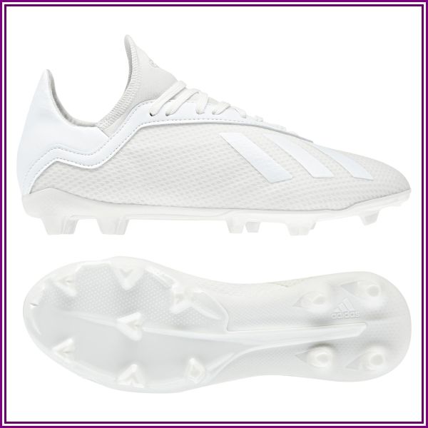 "adidas X 18.3 Firm Ground Football Boots - White - Kids" from Real Madrid Shop
