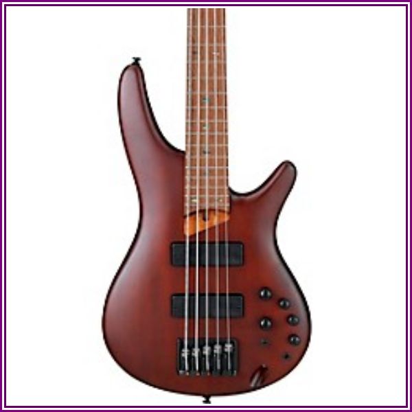 Ibanez Sr500e 5-String Electric Bass Brown Mahogany from Woodwind & Brasswind
