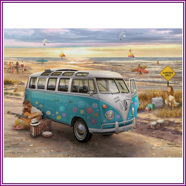 Love And Hope VW Bus Puzzle from Betty's Attic