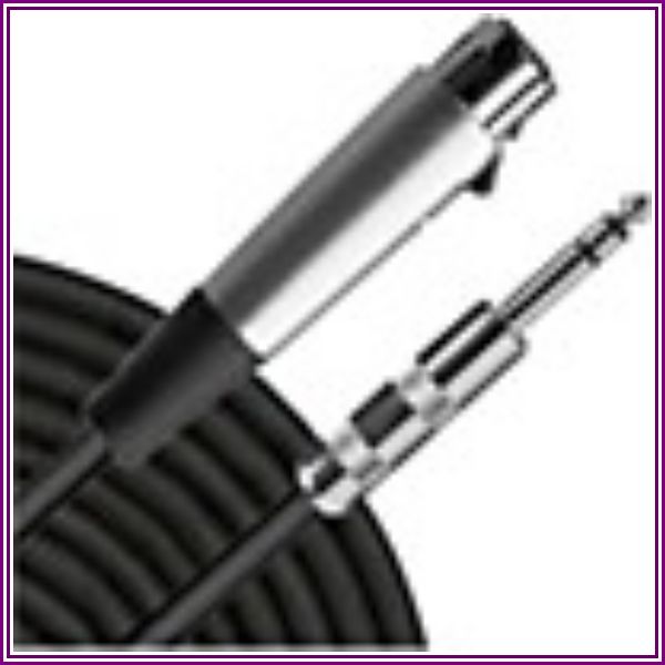 Livewire Advantage Interconnect Cable 1/4 Trs Male To Xlr Female 1 Ft. Black from Music & Arts