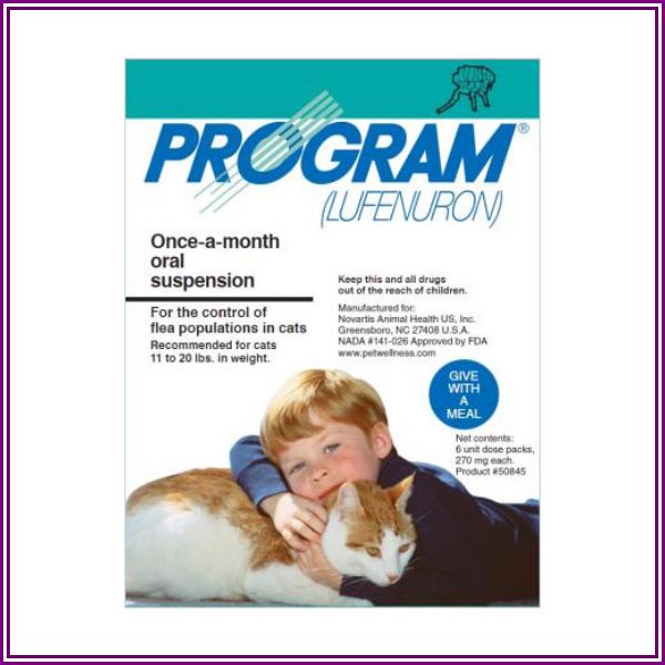 Program Oral Suspension 11-20 Lbs Cats (Teal) 6 Ampules from Budget Pet Care