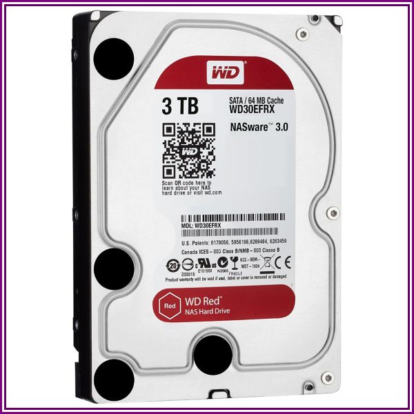WD 3 TB SATA 6 GB/s Red NAS Hard Drive (WD30EFRX) from Beach Trading Co. (BeachCamera.com, BuyDig.com)