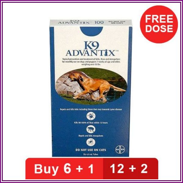 K9 Advantix Extra Large Dogs Over 55 Lbs Blue 4 Doses from Canada Pet Care