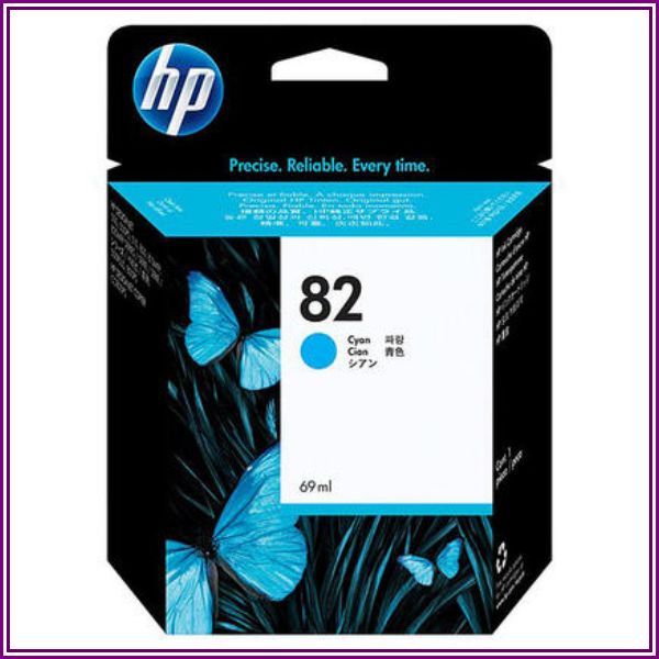 HP 82 C4911A Cyan Ink Cartridge from 123Ink.ca