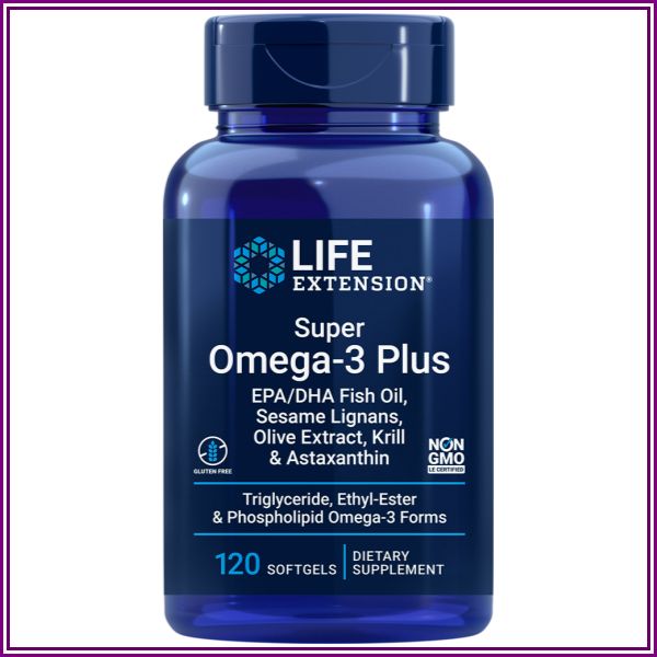 Super Omega-3 Plus EPA/DHA Fish Oil, Sesame Lignans, Olive... from Life Extension