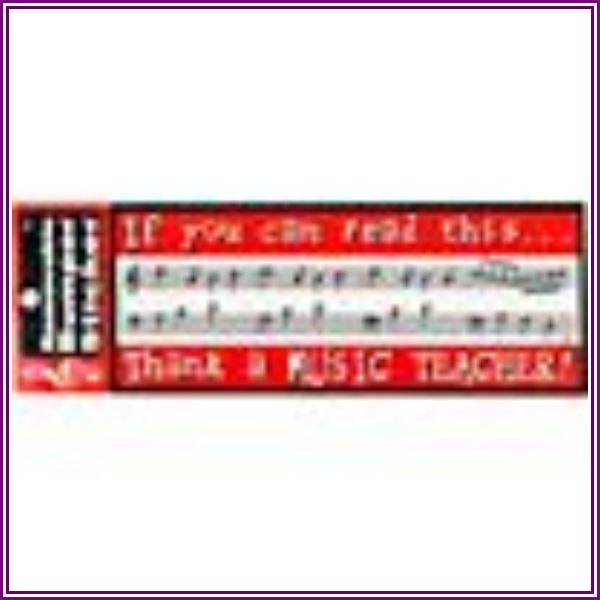 Aim Thank A Music Teacher Bumper Sticker from Music & Arts