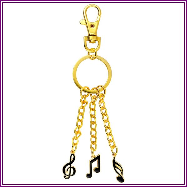 Aim 3 Charm Music Note Keychain from Guitar Center