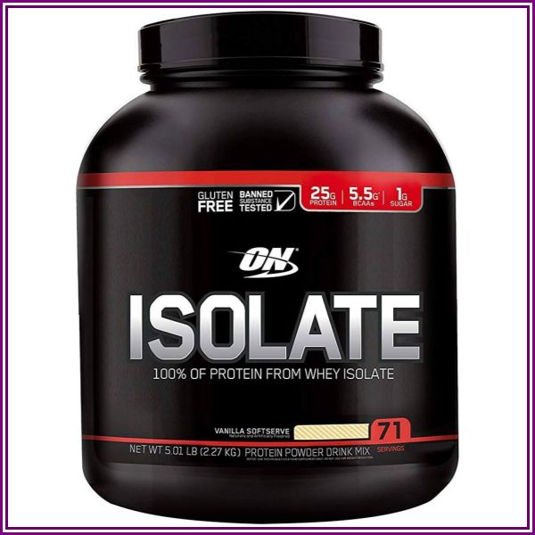 Optimum Nutrition Isolate - 5lbs Vanilla Softserve from A1Supplements.com