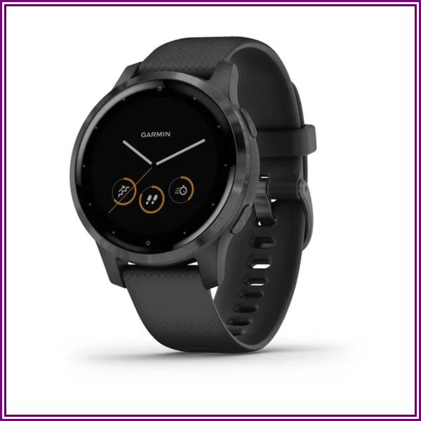 Garmin vivoactive 4S GPS Smartwatch -  (Black/Slate) from Holabird Sports