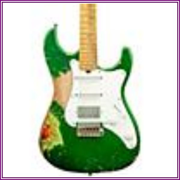 Friedman Vintage-S Aged Hss Electric Guitar Double Burst Candy Green Over 3 Tone Burst from Music & Arts