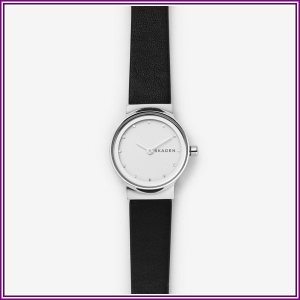 Skagen Women's Freja Leather Watch - Black from Skagen
