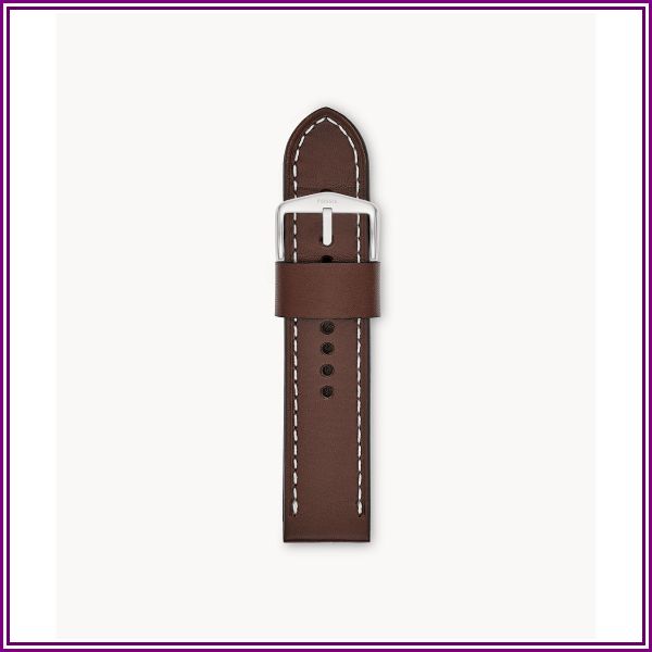 24Mm Brown Leather Watch Strap from Watch Station