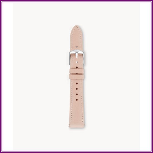 16Mm Nude Leather Watch Strap from Fossil