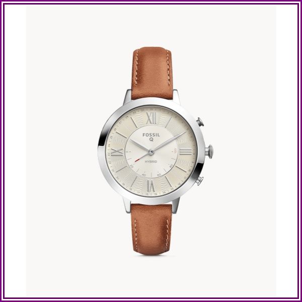 Hybrid Smartwatch Jacqueline Luggage Leather Jewelry from Fossil