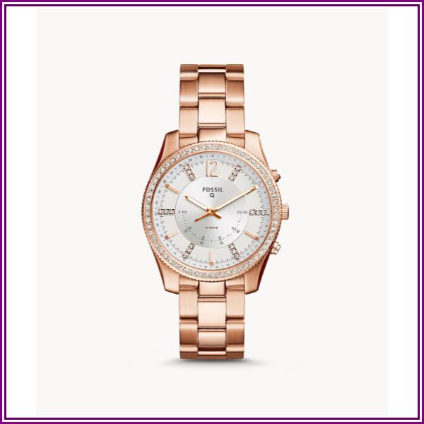 Hybrid Smartwatch Scarlette Rose Gold-Tone Stainless Steel Jewelry from Fossil