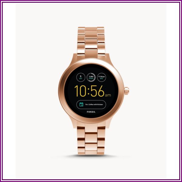 Refurbished Gen 3 Smartwatch Venture Rose Gold-Tone Stainless Steel Jewelry from Fossil