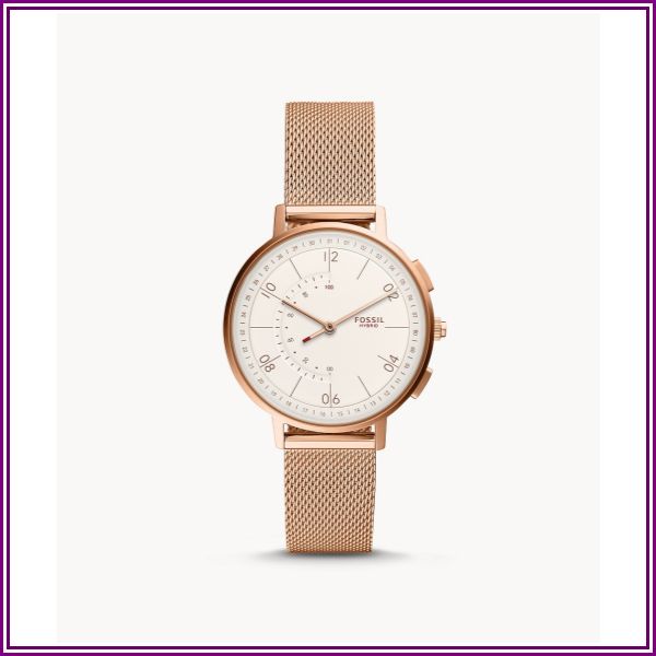 Hybrid Smartwatch Harper Rose Gold-Tone Stainless Steel jewelry from Fossil