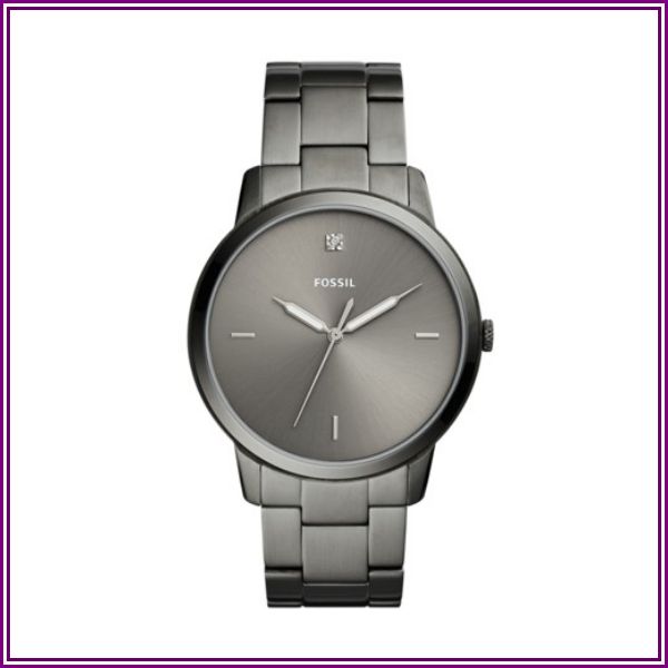 Fossil The Minimalist Carbon Series Three-Hand Smoke Stainless Steel Watch Jewelry - FS5456 from Fossil