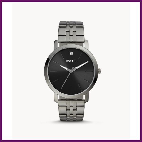 Lux Luther Three-Hand Smoke Stainless Steel Watch jewelry from Fossil