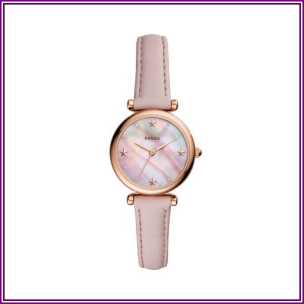 Fossil Carlie Mini Three-Hand Blush Leather Watch jewelry - ES4525 from Fossil