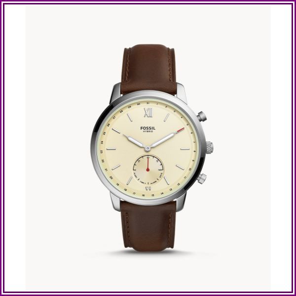 Hybrid Smartwatch Neutra Brown Leather jewelry from Fossil