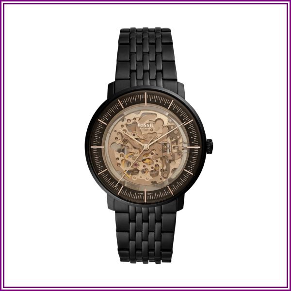 Fossil Chase Automatic Black Stainless Steel Watch jewelry from Watch Station
