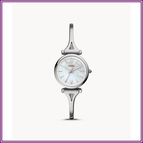 Carlie Mini Three-Hand Stainless Steel Watch jewelry from Fossil