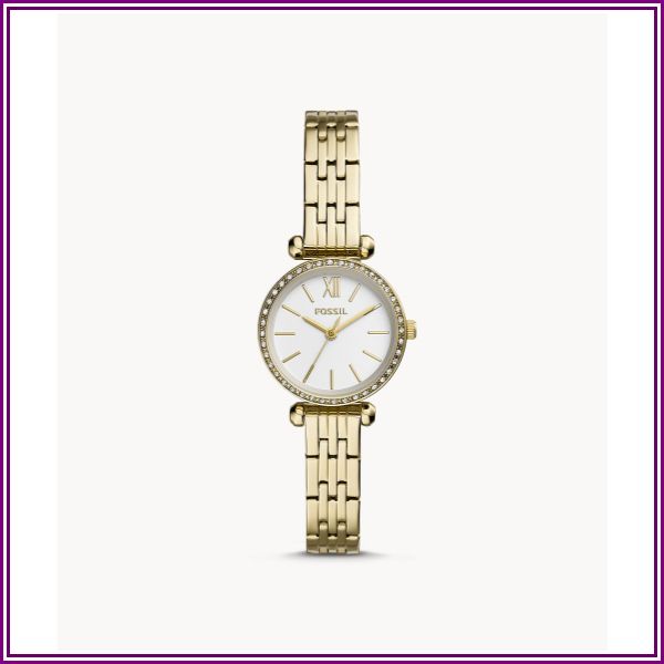 Tillie Mini Three-Hand Gold-Tone Stainless Steel Watch jewelry from Fossil