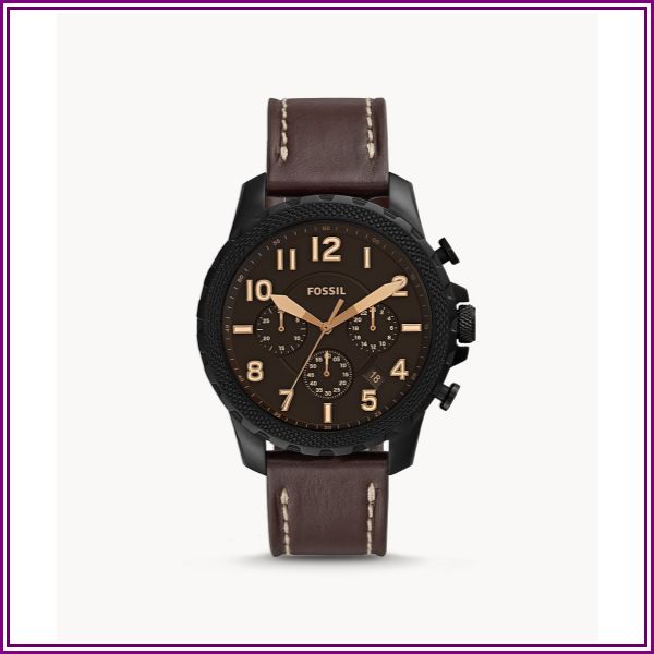 Bowman Chronograph Brown Leather Watch jewelry from Fossil