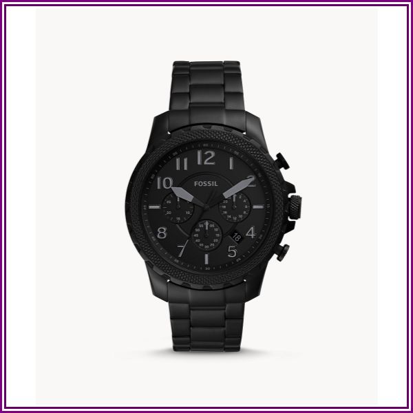 Bowman Chronograph Black Stainless Steel Watch jewelry from Fossil