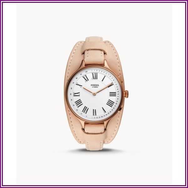 Hybrid Smartwatch Eleanor Blush Leather jewelry from Fossil