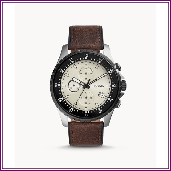 Dillinger Chronograph Brown Leather Watch jewelry from Watch Station