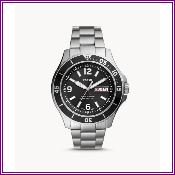 Fb-02 Three-Hand Date Stainless Steel Watch jewelry from Fossil