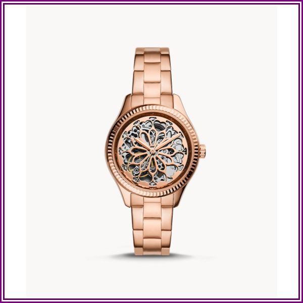 Rye Automatic Rose Gold-Tone Stainless Steel Watch from Watch Station