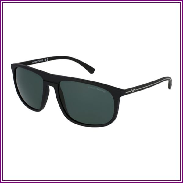EA 4118 Sunglasses Black Rubber from Eyeglasses.com