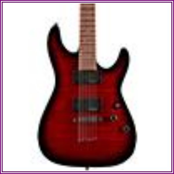 Schecter Guitar Research Demon-6 Electric Guitar Crimson Red Burst from Music & Arts