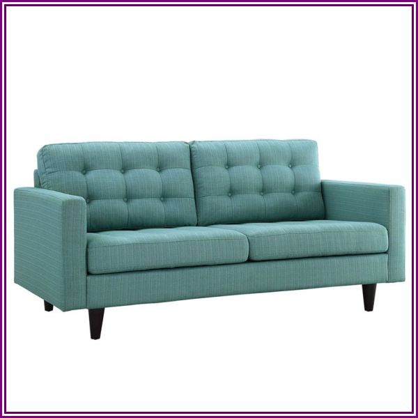 Modway Empress Tufted Loveseat in Laguna from HomeSquare