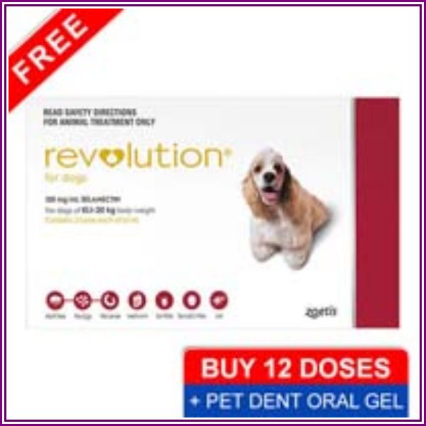 Revolution Medium Dogs 20.1-40lbs Red 6 Doses from Best Vet Care